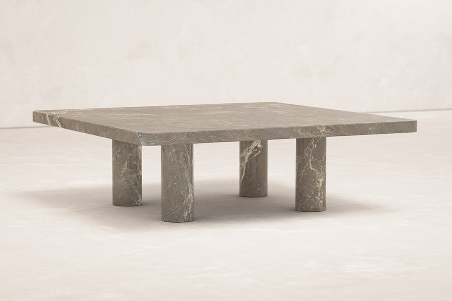 COLUMN COFFEE TABLE Square & Rectangle / Solid Stone