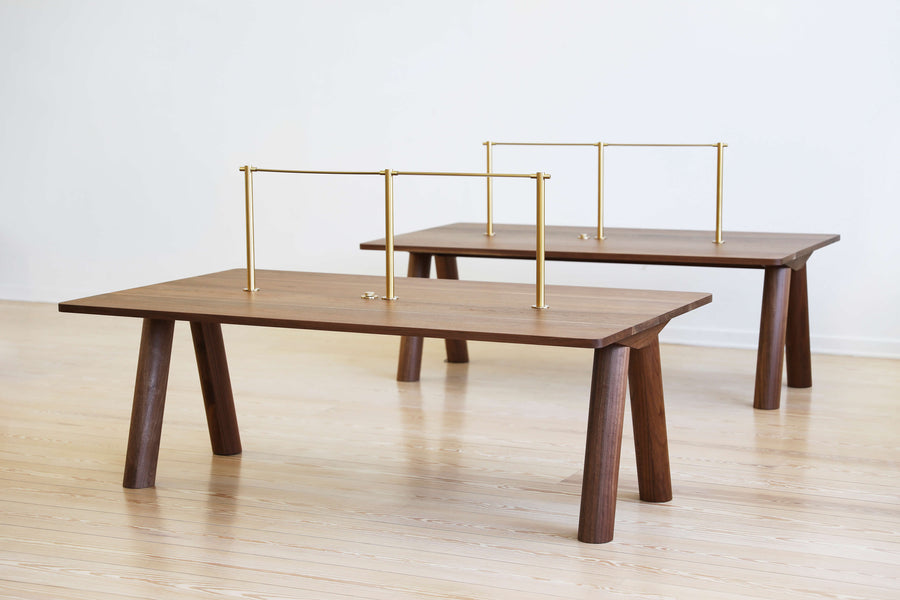 COLUMN WORK TABLE Angled Leg / Desk with Lighting